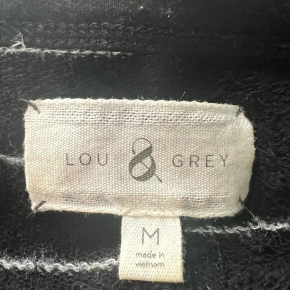 Lou & Grey Woman's Black White Signature Soft Mix Stripe Shirt Tee Dress- Size M - Picture 4 of 9